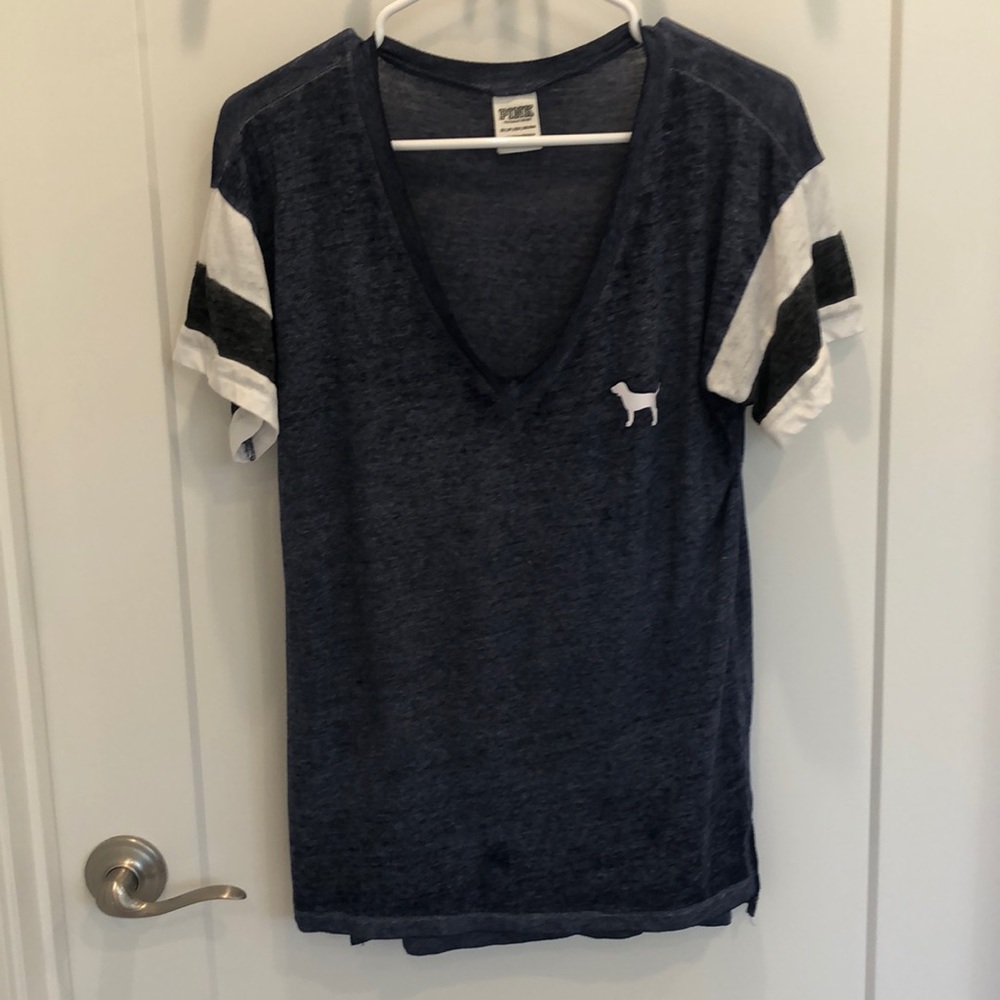 Cute “Pink” Navy Tee